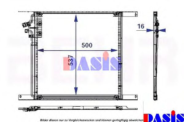 AKS DASIS 292020N Радиатор кондиционера для DAF