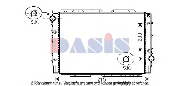 AKS DASIS 300001N Крышка радиатора для LANCIA