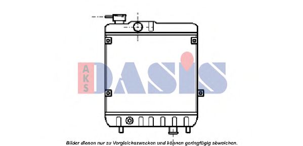 AKS DASIS 330002N Радиатор охлаждения двигателя для SEAT
