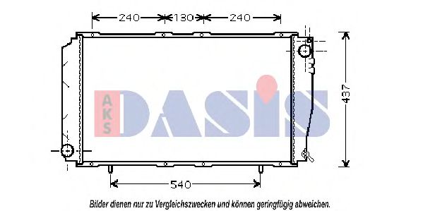 AKS DASIS 350014N Радиатор охлаждения двигателя для SUBARU LEGACY универсал (BC, BJF)