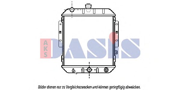 AKS DASIS 360350N Радиатор охлаждения двигателя для DAIHATSU