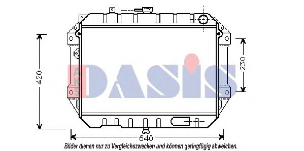 AKS DASIS 360430N Радиатор охлаждения двигателя AKS DASIS для DAIHATSU