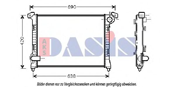 AKS DASIS 370039N Крышка радиатора для MINI
