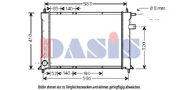 AKS DASIS 370620N Крышка радиатора для ROVER