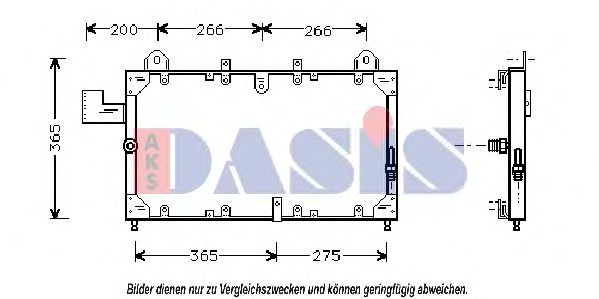 AKS DASIS 372070N Радиатор кондиционера для LAND ROVER