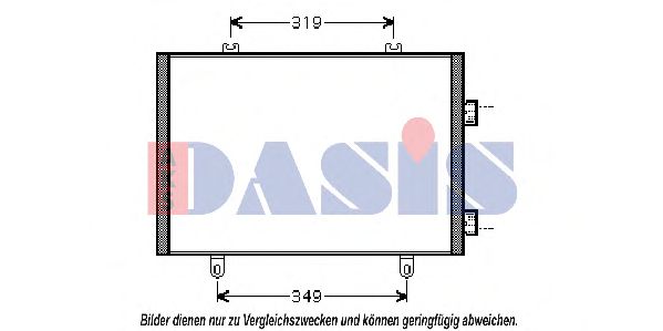 AKS DASIS 392002N Радиатор кондиционера для RENAULT TRUCKS