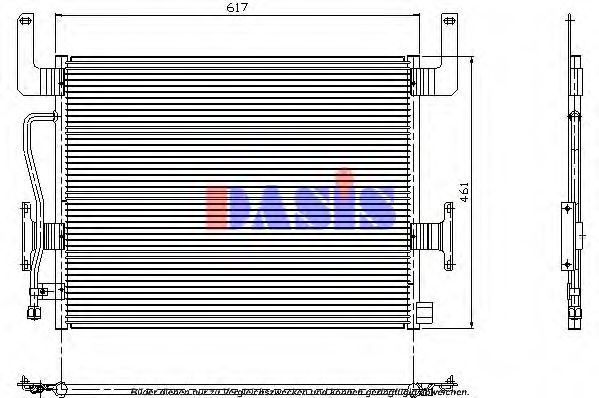 AKS DASIS 392020N Радиатор кондиционера для RENAULT TRUCKS