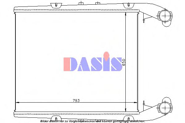 AKS DASIS 397200N Интеркулер для RENAULT TRUCKS