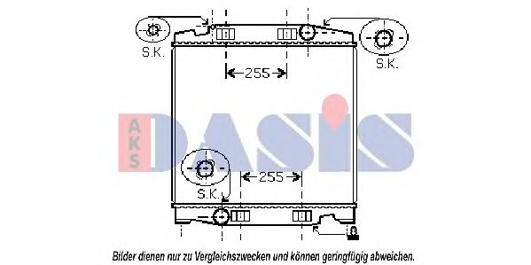 AKS DASIS 400016N Крышка радиатора для IVECO EUROTRAKKER