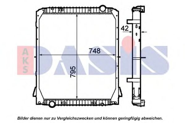 AKS DASIS 400043N Крышка радиатора для IVECO EUROTRAKKER