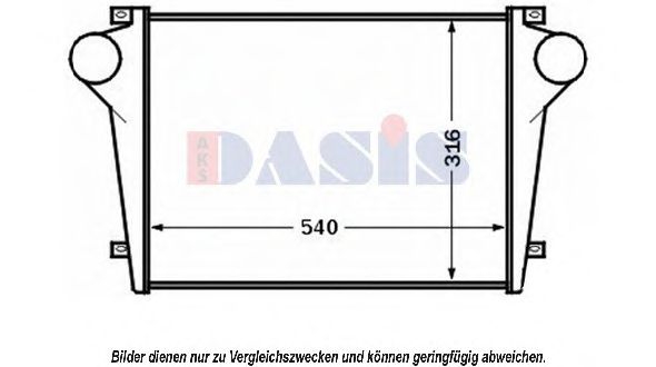 AKS DASIS 407009N Интеркулер для IVECO
