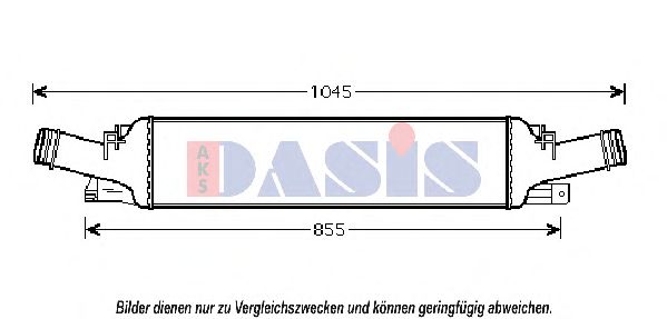 AKS DASIS 487025N Интеркулер для AUDI Q5