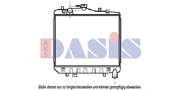 AKS DASIS 510013N Радиатор охлаждения двигателя для KIA