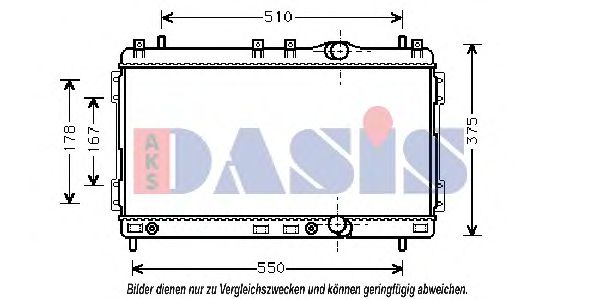 AKS DASIS 520021N Крышка радиатора для DODGE