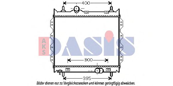 AKS DASIS 520044N Радиатор охлаждения двигателя для CHRYSLER PT CRUISER