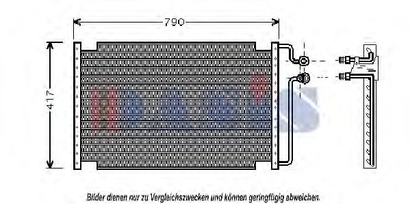 AKS DASIS 522033N Радиатор кондиционера для OLDSMOBILE