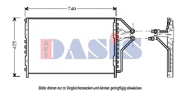 AKS DASIS 522090N Радиатор кондиционера для BUICK