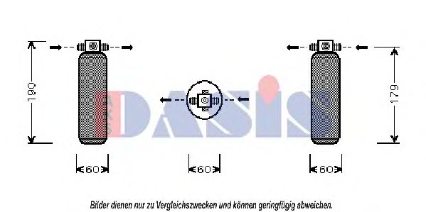 AKS DASIS 800239N Осушитель кондиционера для KIA