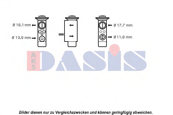 AKS DASIS 840094N Пневматический клапан кондиционера AKS DASIS 