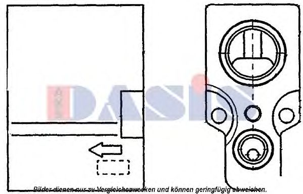 AKS DASIS 840104N Пневматический клапан кондиционера для NISSAN