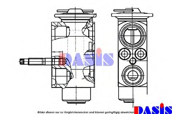 AKS DASIS 840108N Пневматический клапан кондиционера для BMW