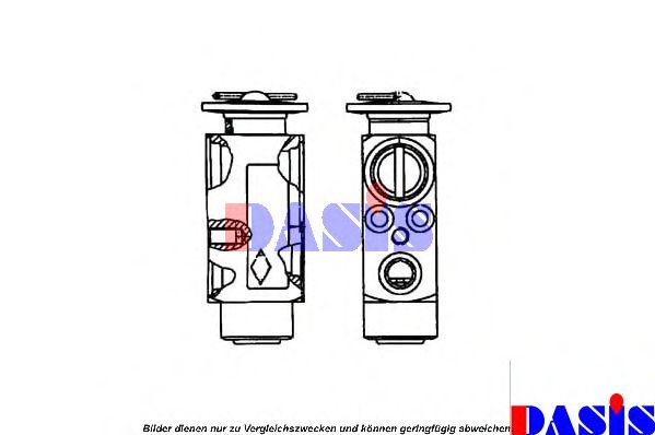 AKS DASIS 840121N Пневматический клапан кондиционера для MERCEDES-BENZ