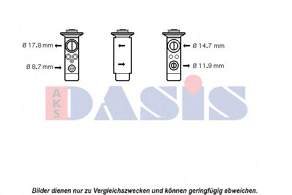 AKS DASIS 840153N Расширительный клапан кондиционера для BMW 7
