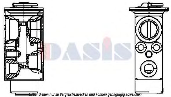 AKS DASIS 840176N Пневматический клапан кондиционера для VOLVO