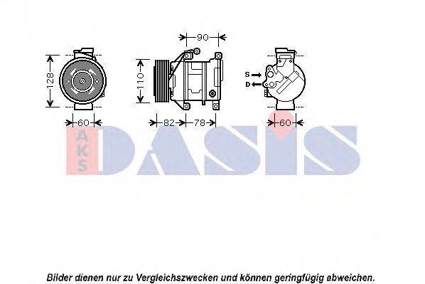 AKS DASIS 850357N Компрессор кондиционера для MINI