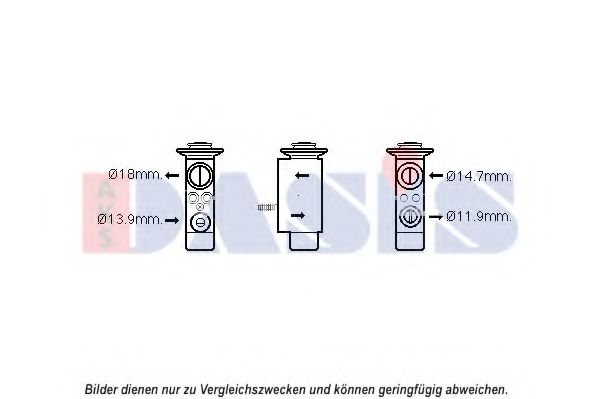 AKS DASIS 840231N Пневматический клапан кондиционера для BMW