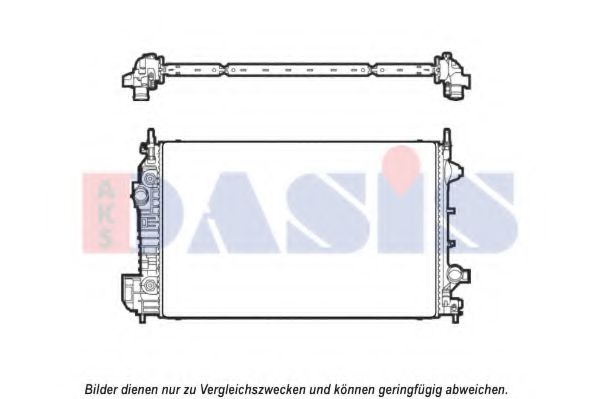 AKS DASIS 190015N Радиатор охлаждения двигателя AKS DASIS для SAAB
