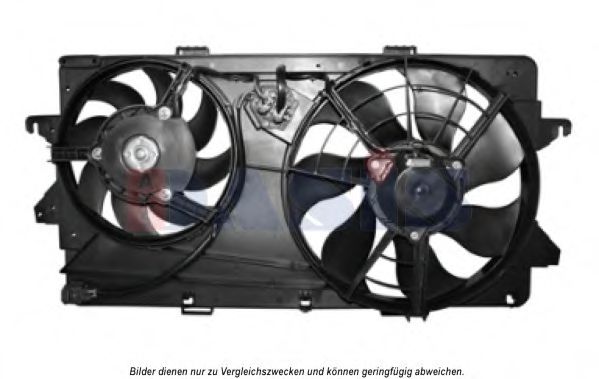 AKS DASIS 098122N Вентилятор системы охлаждения двигателя для FORD TRANSIT