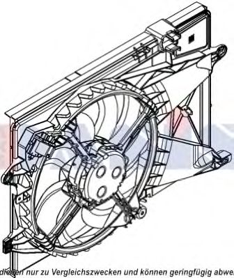 AKS DASIS 528050N Вентилятор системы охлаждения двигателя для CHEVROLET