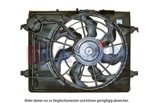 AKS DASIS 518068N Вентилятор системы охлаждения двигателя для HYUNDAI