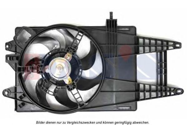 AKS DASIS 088136N Вентилятор системы охлаждения двигателя для LANCIA