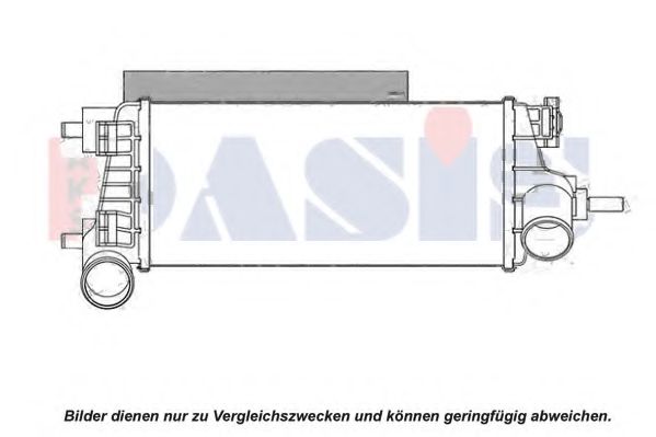 AKS DASIS 100084N Радиатор охлаждения двигателя для HONDA