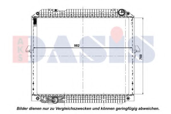 AKS DASIS 130051N Радиатор, охлаждение двигателя 