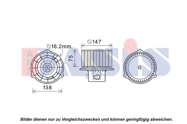 AKS DASIS 518095N Вентилятор салона 