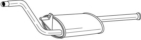 AKS DASIS SG49404 Средний глушитель выхлопных газов 