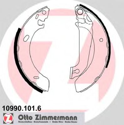 ZIMMERMANN 109901016 Ремкомплект барабанных колодок ZIMMERMANN 