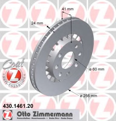 ZIMMERMANN 430146120 Тормозные диски ZIMMERMANN для DAEWOO