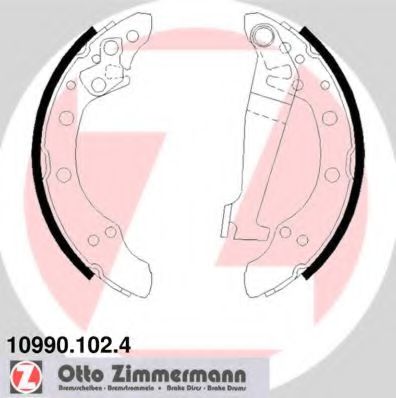 ZIMMERMANN 109901024 Ремкомплект барабанных колодок ZIMMERMANN 