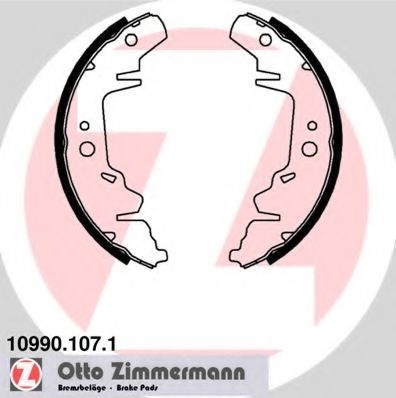 ZIMMERMANN 109901071 Ремкомплект барабанных колодок ZIMMERMANN для KIA
