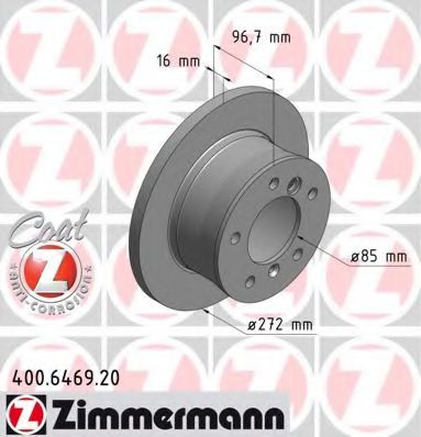 ZIMMERMANN 400646920 Тормозные диски для MERCEDES-BENZ G-CLASS