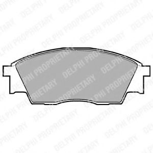 DELPHI LP811 Комплект тормозных колодок, дисковый тормоз DELPHI LP811 Комплект тормозных колодок, дисковый тормоз