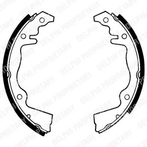 DELPHI LS1104 Тормозные колодоки 