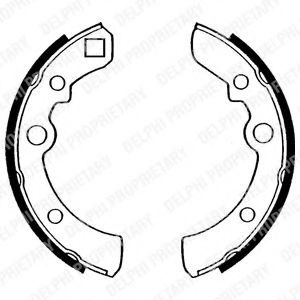 DELPHI LS1132 Тормозные колодоки 