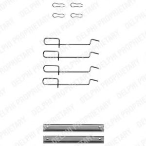 DELPHI LX0113 Скобы тормозных колодок для RENAULT