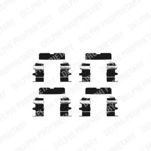 DELPHI LX0225 Скобы тормозных колодок для HYUNDAI SANTAMO