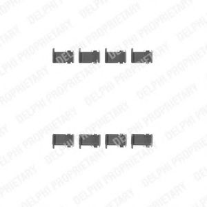 DELPHI LX0226 Скобы тормозных колодок для PROTON